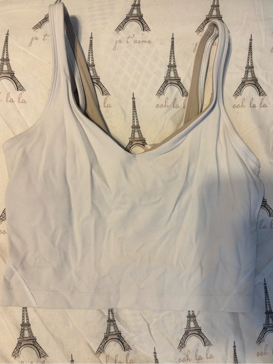 lululemon athletica Tops - lululemon athletica White Cropped Align Tank